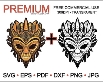 Gleaming Faces: The Story of Tribal Gold Masks ,svg, eps, pdf, dxf, png, jpg, vector files, illustrations, transparent, cricuit, stickers