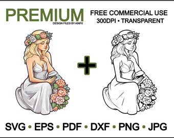 Bridal Bliss: Celebrating the Shower of Love ,svg, eps, pdf, dxf, png, jpg, vector files, illustrations, transparent, cricuit, engraver