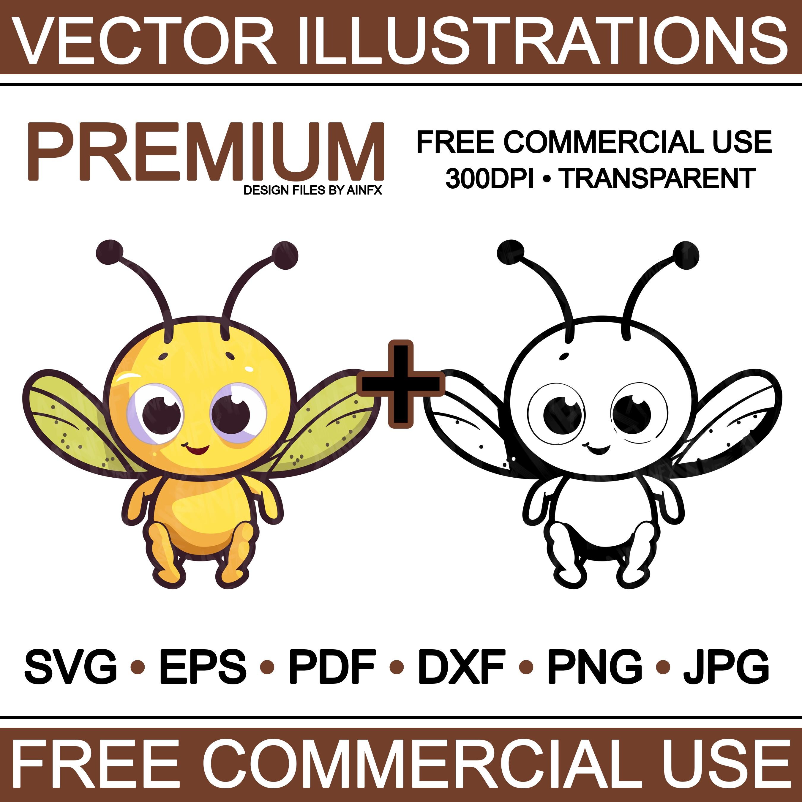 Hilarious Hives: the Legacy of the Cartoon Bee , Svg, Eps, Pdf, Dxf ...