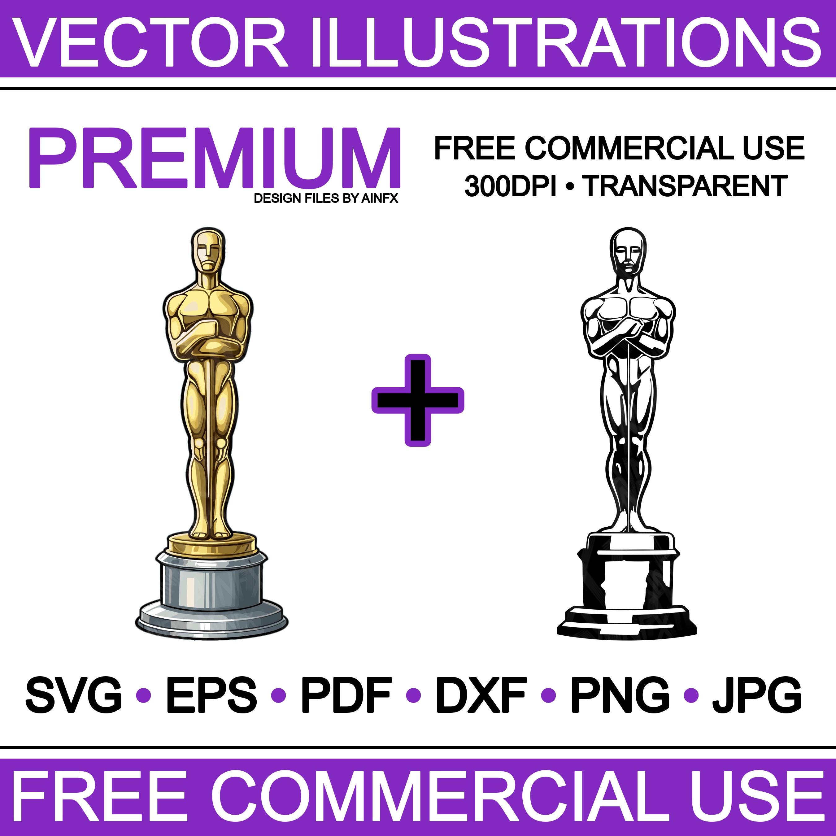 Cinematic Prestige: the Oscar Award Statue ,svg, Eps, Pdf Cinematic Prestige: the Oscar Award Statue ,svg, Eps, Pdf