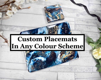 Custom Placemats - Order Bespoke Dining Mats In Any Colour Scheme - Made To Order Table Mats