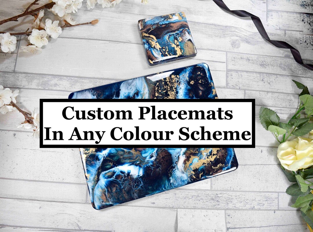 Custom Placemats Bespoke Dining Mats in Any Colour Scheme Made to Order ...