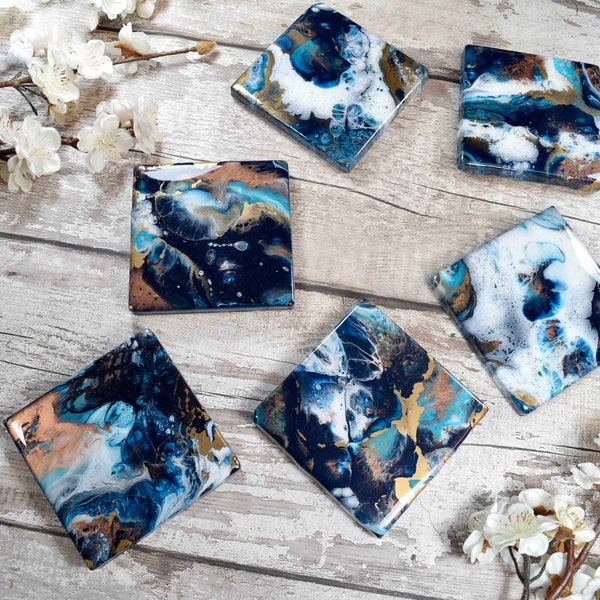 Abstract Resin Art Etsy