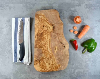 Large Cheese Board Olive Wood 50cm | Fathers Day Gifts For Dad | Luxury Cutting Board