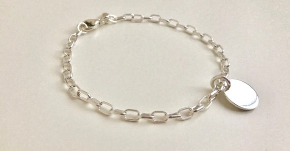 Charm bracelet hotsell square links