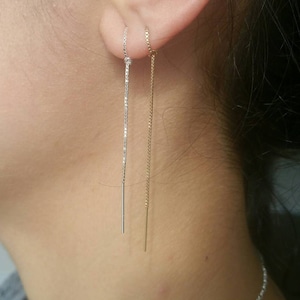 Sterling Silver or 14k Gold Filled Earrings Dainty Silver Earrings 14k Gold Filled Earrings Silver Dangle Earrings Minimalist Gold Filled