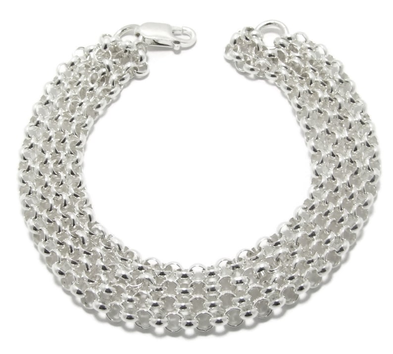 Multi strand bracelet silver Clearance