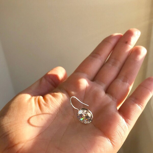 Fake Diamond Earrings Etsy