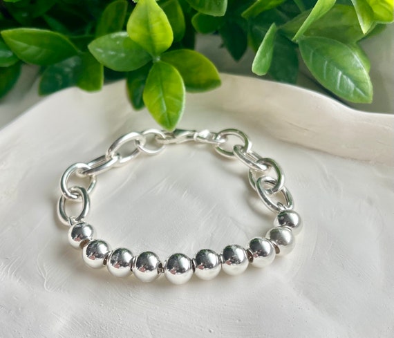 Dual Lay Bead Herringbone Bracelet Silver Green Dual Lay Bead Herringbone Bracelet Silver Green