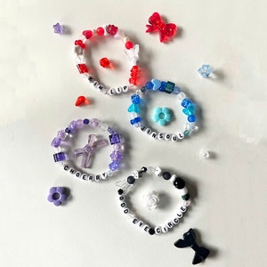 custom ODD EYE CIRCLE stretchy beaded bracelet (custom color, custom member kim lip jinsoul choerry odd eye circle)