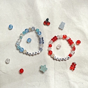 Stretchy Bungo Stray Dogs (Dazai + Chuuya) Beaded Bracelet