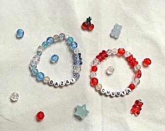 Stretchy Bungo Stray Dogs (Dazai + Chuuya) Beaded Bracelet