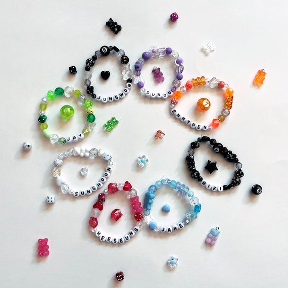 Custom ENHYPEN Stretchy Beaded Bracelets (custom COLOR, Custom