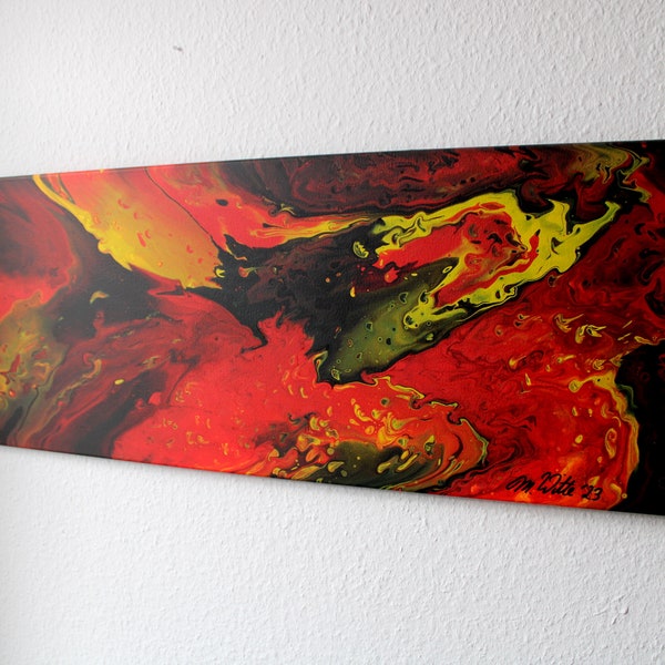 Acrylic paint on canvas - size 120 x 40 cm - Original painting