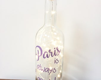 Einzigartige Leuchten Flasche Geschenke Jedes Angebot Für Etsy