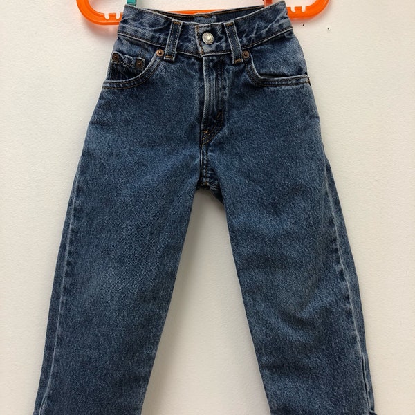 Kids 1980s Levi's Jeans Vintage 550 Slim Fit Denim Pants Children's Size 4-5 Years