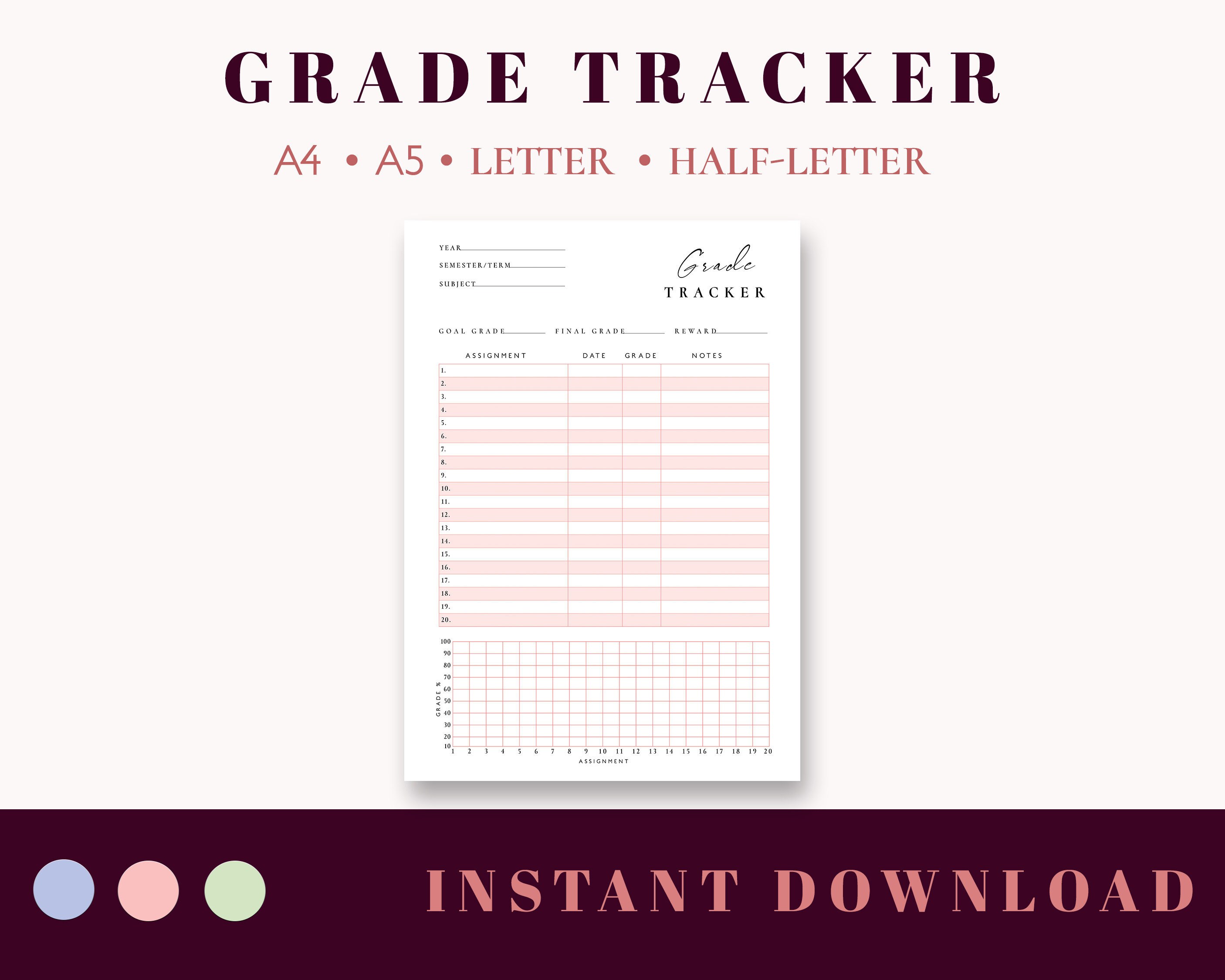 assignment grade tracker