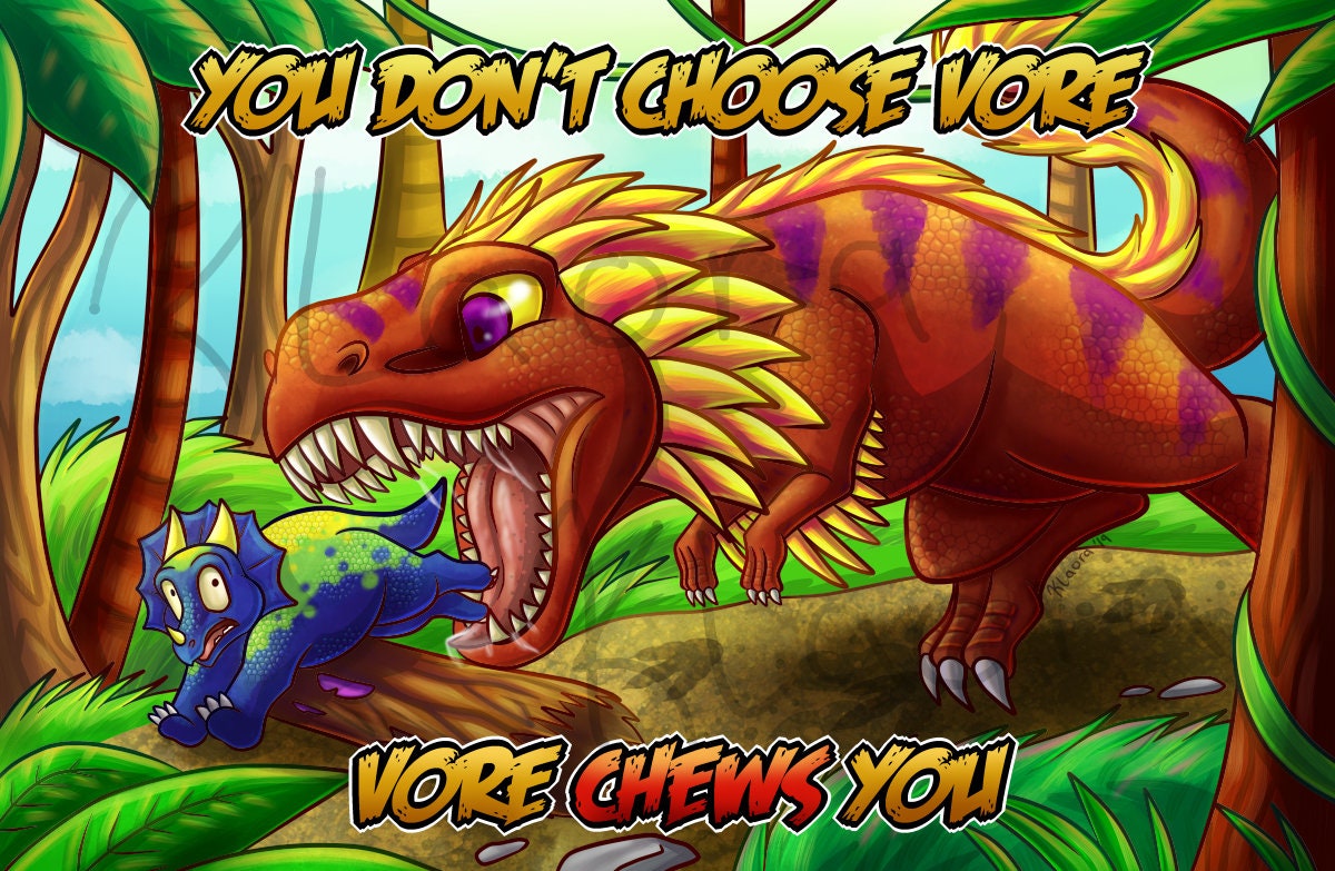 You Don't Choose Vore Dinosaur T-rex Triceratops Furry Art - Etsy Hong Kong You Don't Choose Vore Dinosaur T-rex Triceratops Furry Art - Etsy Hong Kong