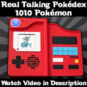 Real Electronic Talking Pokédex - 1010 Pokémon - Fully Functional