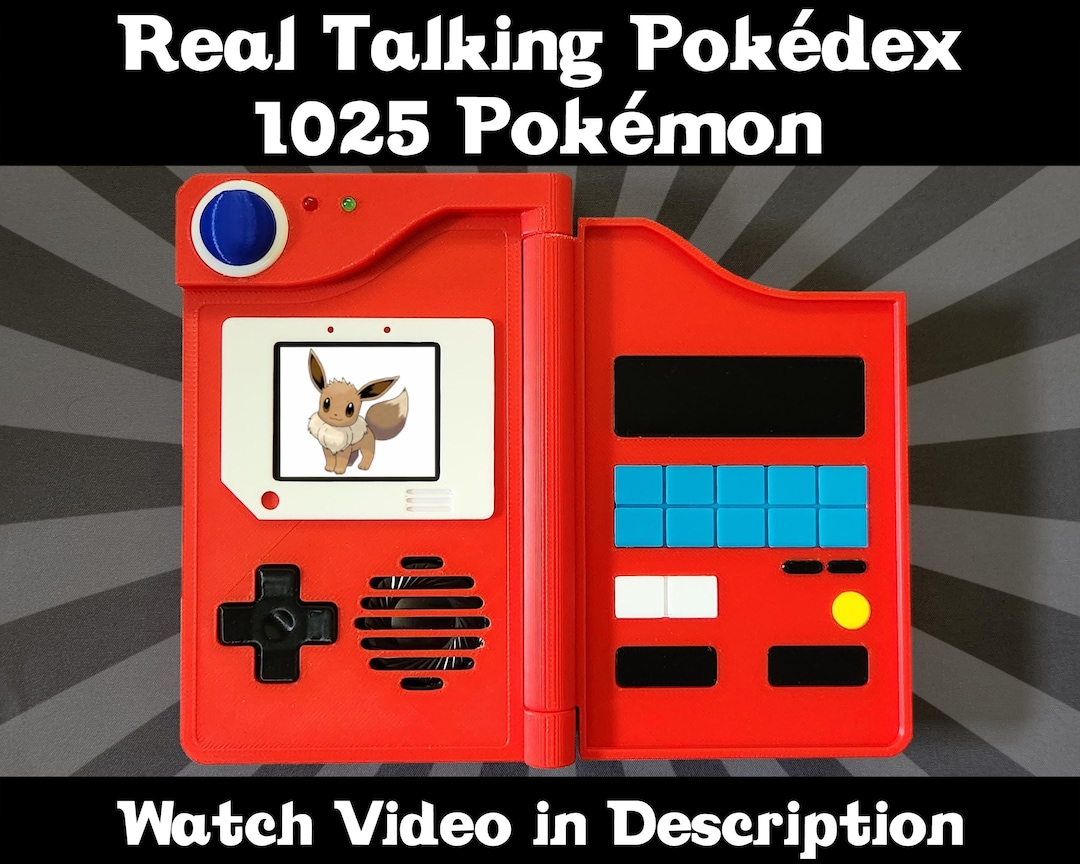 Real Electronic Talking Pokédex - 1025 Pokémon - Fully