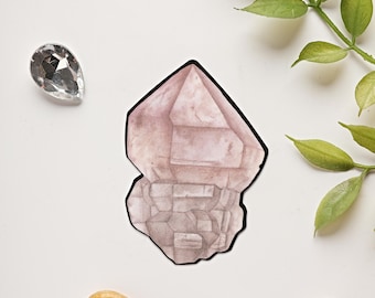 Crystal Art Sticker of Amethyst Quartz
