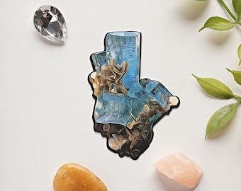 Crystal Art Sticker of Aquamarine from Pakistan