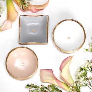 Heart Jewelry Dish / Heart Ring Dish / Bridesmaid Gift / Special Gift for Her / Wedding Gift for Couple / Gift for Mom / Engagement Gift