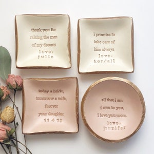 Mother of the Bride Gift / Mother of the Groom Gift / Wedding Gift / Personalized Ring Dish Dish / Gifts for Mom / Personalized Gift image 4