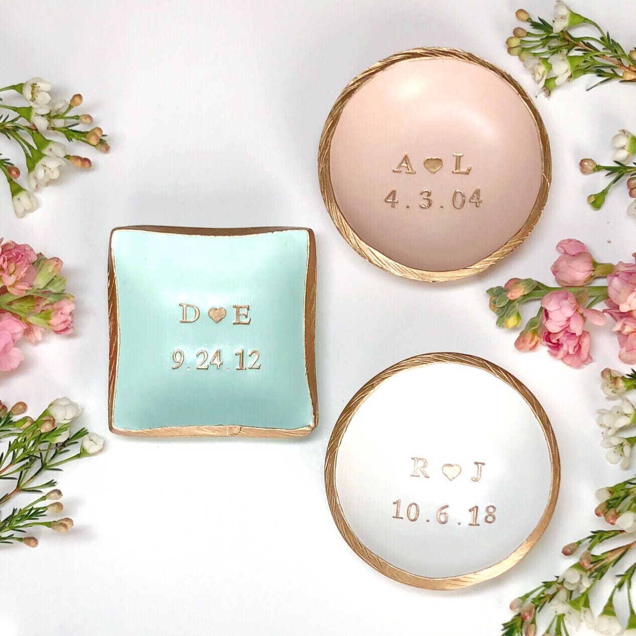 Personalized Jewelry Dish / Engagement Gift / Jewelry Dish - Etsy