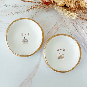 Personalized Ring Dish / Celestial Jewelry Dish / Wedding Gift / Engagement Gift / Bridesmaid Gift / Custom Gift for Her / Personalized Gift