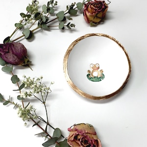 Frog Jewelry Dish / Spirit Animal / Renewal / Personalized Jewelry Dish / Personalized Ring Dish / Bridesmaid Gifts / Gifts for Her