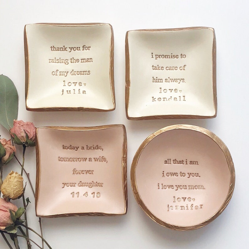 Mother of the Bride Gift / Mother of the Groom Gift / Mother In Law Gift / Wedding Gift / Gifts for Mom / Personalized Gift / Jewelry Dish image 7