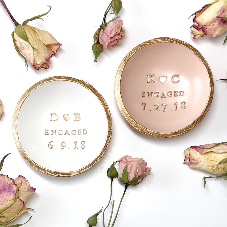 Personalized Ring Dish / Engagement Ring Dish / Engagement Etsy