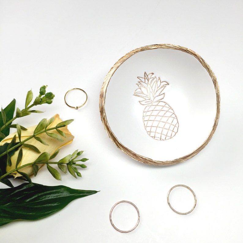 Pineapple Jewelry Dish / Personalized Jewelry Dish / Etsy