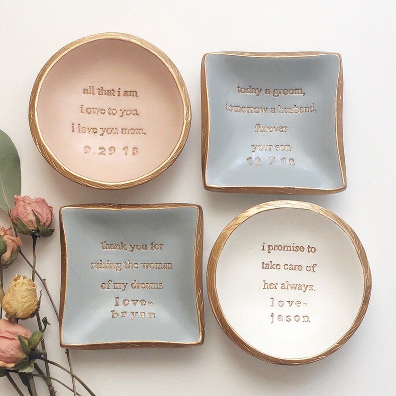 Mother of the Bride Gift / Mother of the Groom Gift / Wedding Gift / Personalized Ring Dish Dish / Gifts for Mom / Personalized Gift image 5