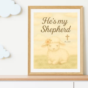 Nursery Prints  Set Sheep 8 x 11 prints 300 DPI.