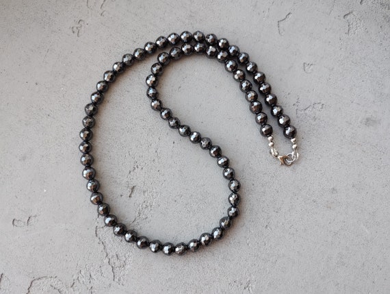 Hematite necklace for men best sale