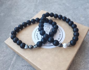 Bracelet romantique pour couples, bracelet cœur, bracelet amour, cadeaux pour couples, bracelets assortis, bracelet d'amitié, bracelet simple pour les longues distances