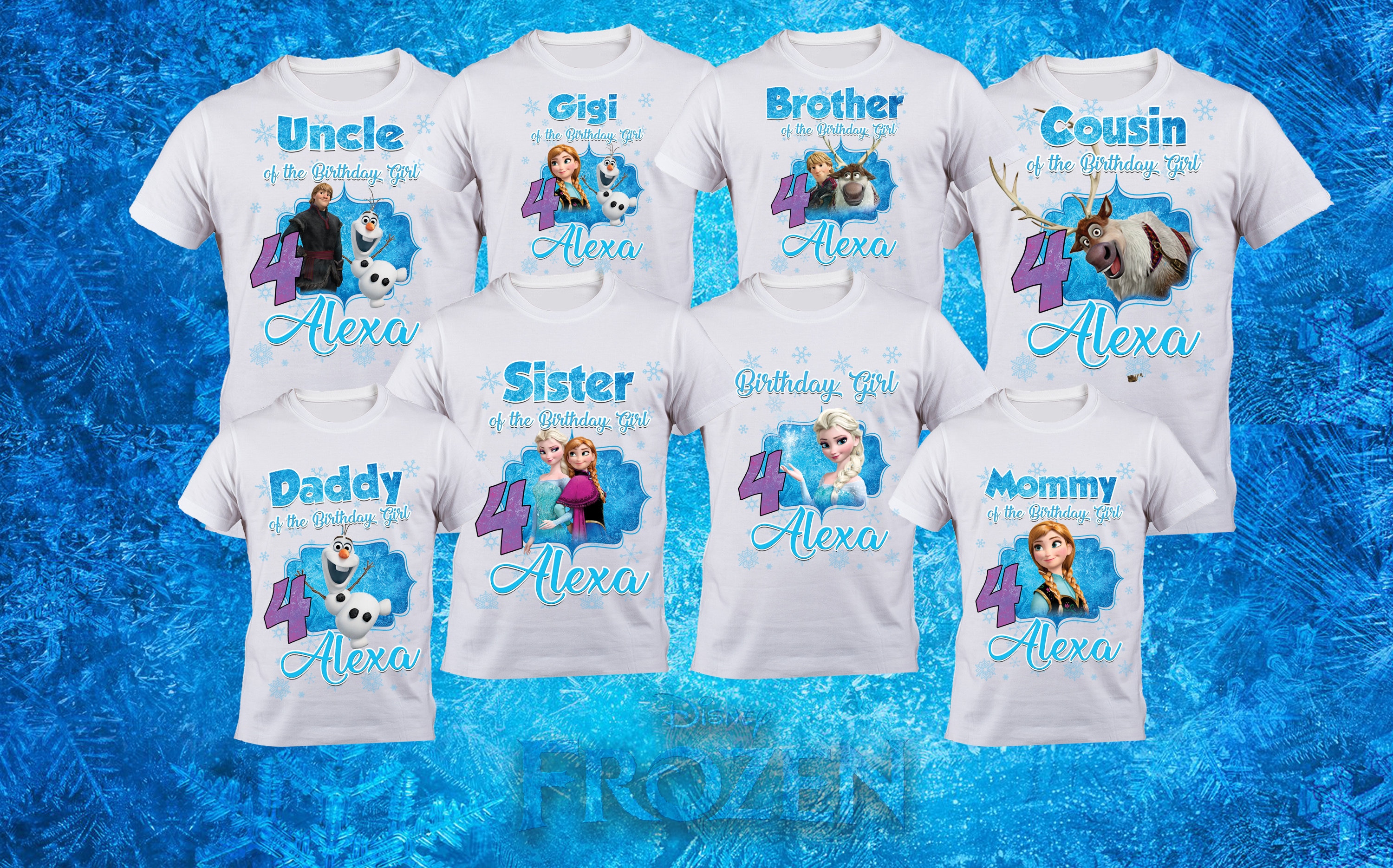 Frozen Family Shirts/ Frozen Birthday Shirts/ Frozen Family Etsy