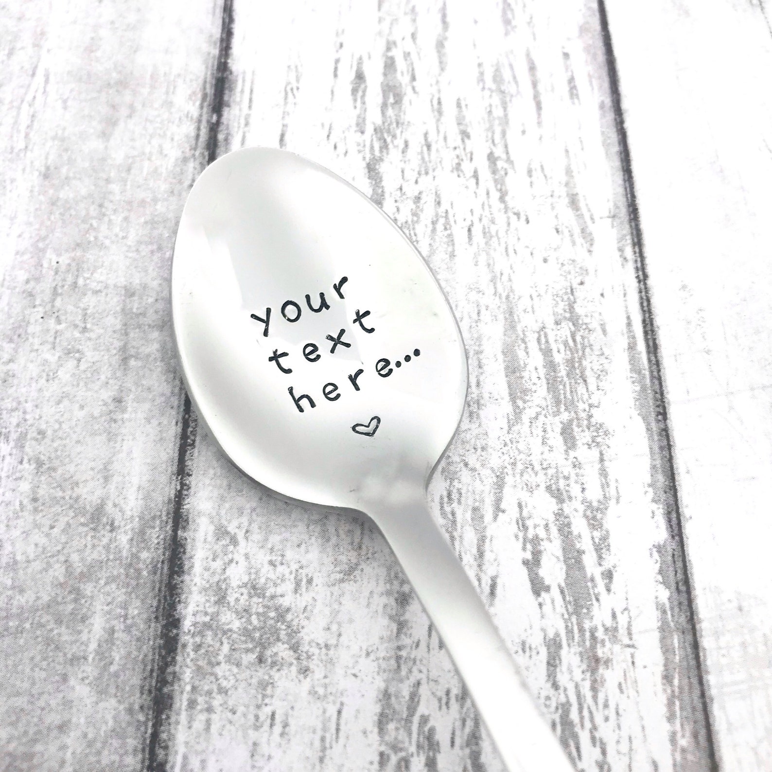 Personalized Spoons Hand Stamped Spoons Engraved Cutlery Etsy Canada