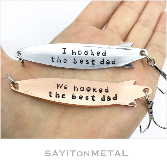 We Hooked the Best Personalized Handstamped Fishing Lure a Fun Christmas or  Fathers Day Gift for Dad, a Birthday Present for Grandpa 