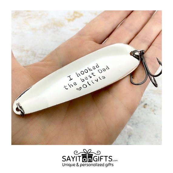 Personalized Fishing Lure Gift for Dad, Christmas Gift for Nonno