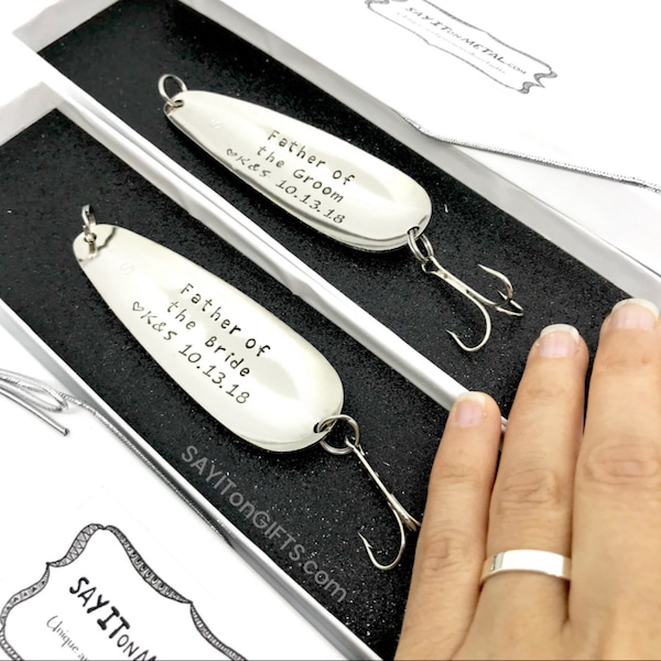 Personalized Wedding Fishing Lure • Gift for Father, Grandpa