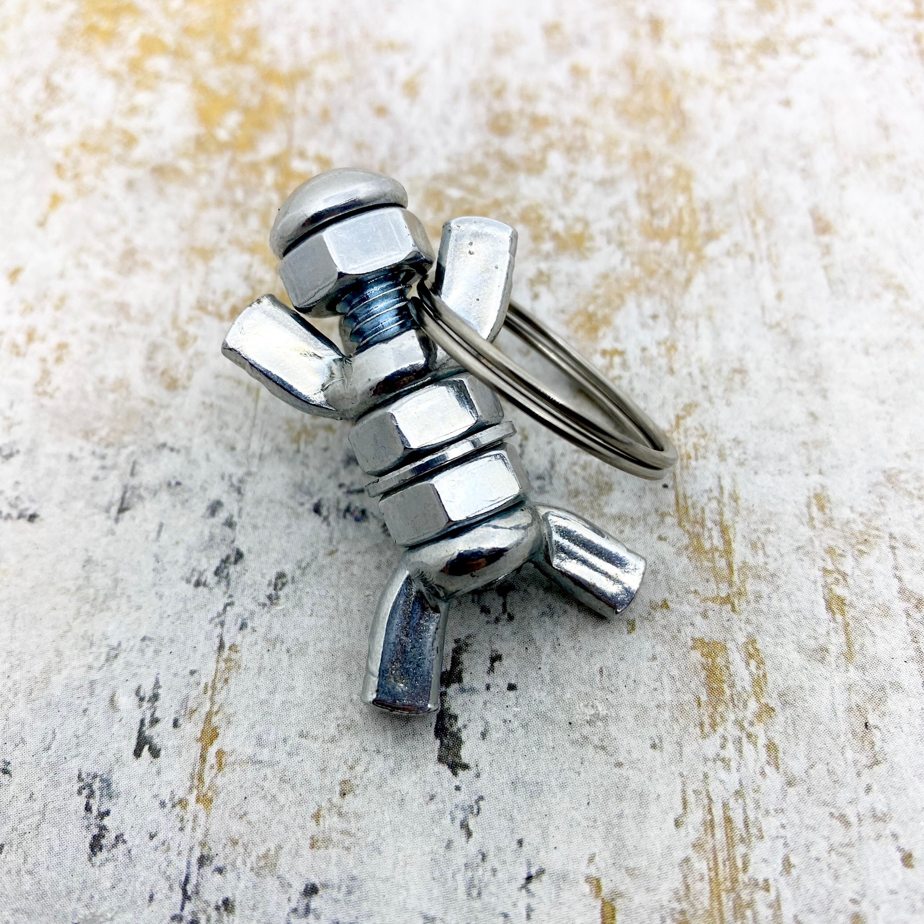 Nuts and Bolts Keychain can Be Personalized Fun Gift for Etsy