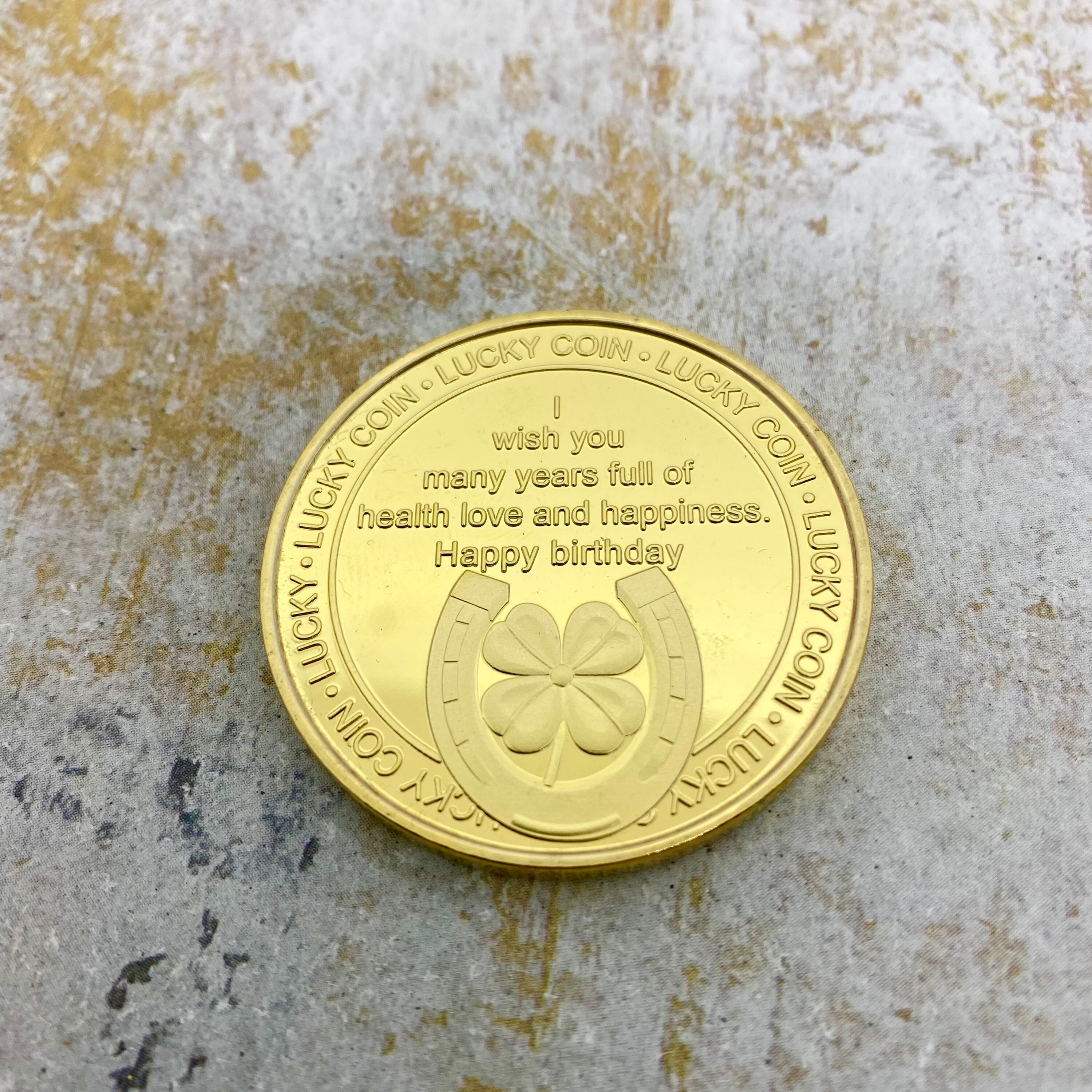Personalized Birthday Coin Lucky Coin Hand Stamped Etsy Canada