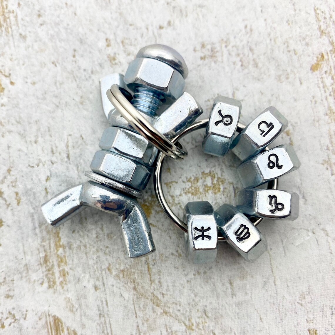 Nuts and Bolts Keychain can Be Personalized Fun Gift for Etsy
