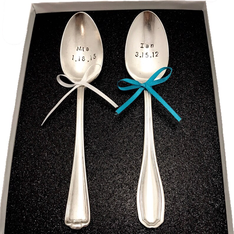 Personalized Spoons Hand Stamped Spoons Engraved Cutlery Etsy Canada
