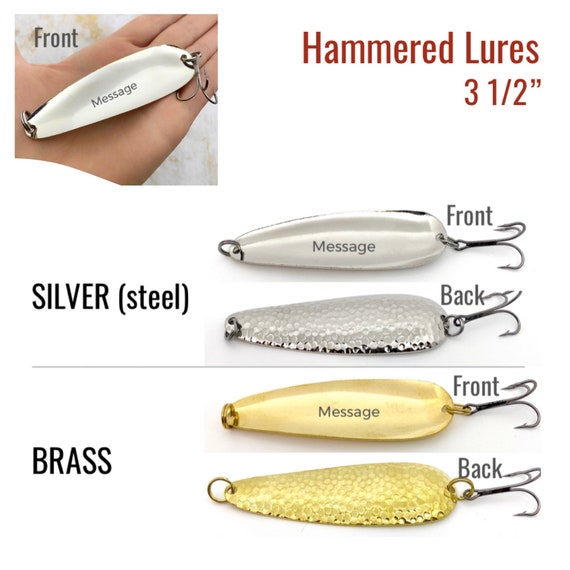 Unique and Personalized Hand Stamped Lure for the Wedding Party: Groomsmen  Father in Law Father of the Bride Father of the Groom Best Man 