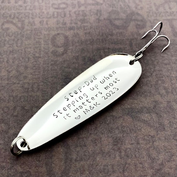 Step Dad Personalized Lure a Meaningful Wedding Day Gift Bonus Dad