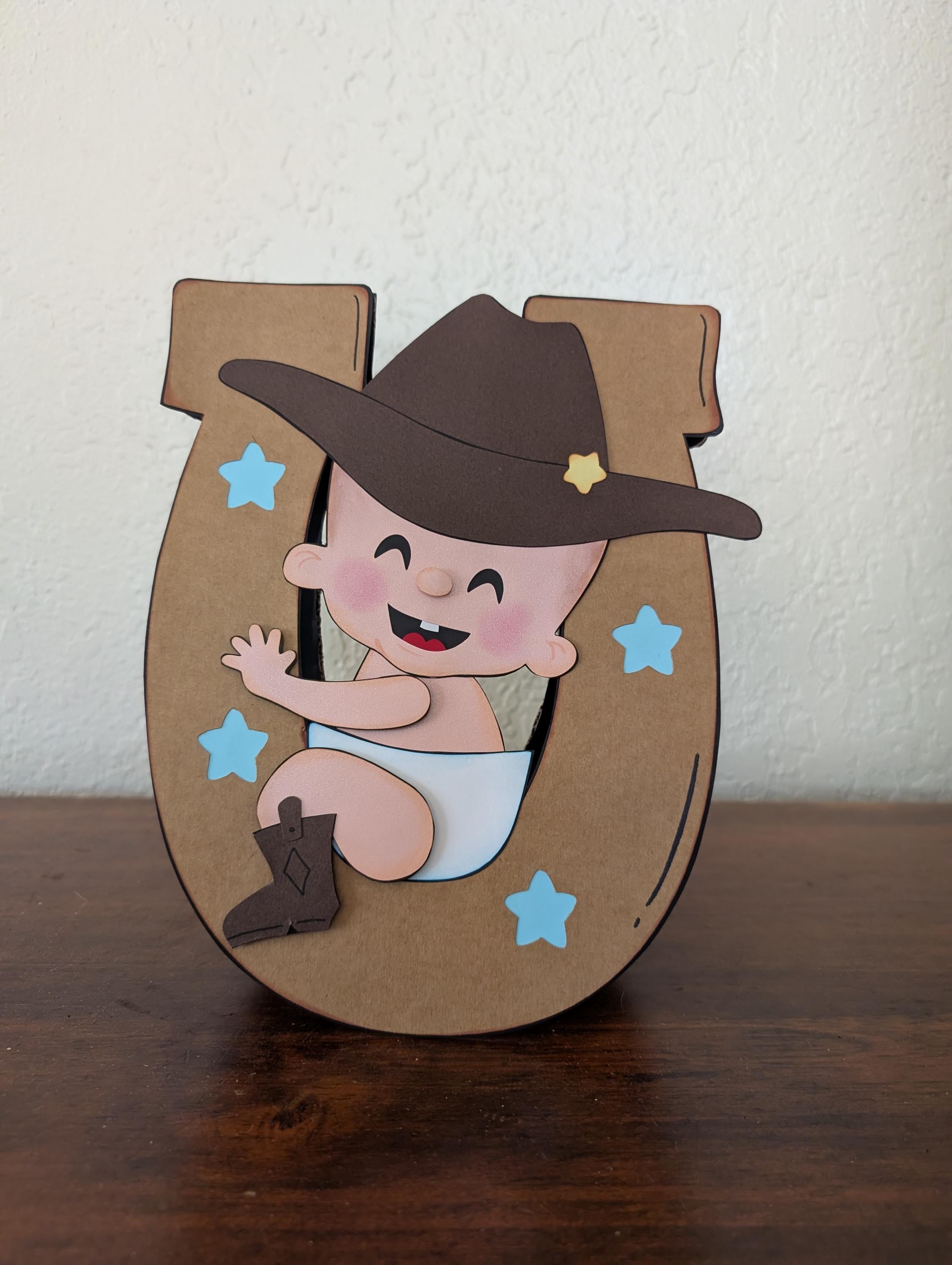 Cowboy Baby Shower Centerpiece Baby Shower Decorations